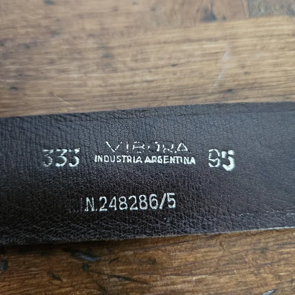 Vintage Vibora Snakeskin Belt With Metal Buckle - Picture 4 of 6